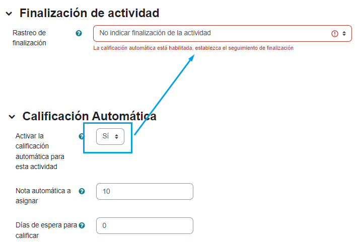 Errores de configuración
